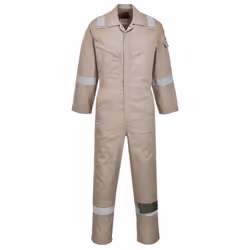 Portwest Unisex Adult Flame Resistant Anti-Static Overalls - S, Khaki