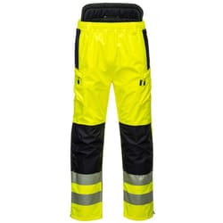 Portwest Mens PW3 Extreme Hi-Vis Waterproof Trousers - 38R, Yellow/Black