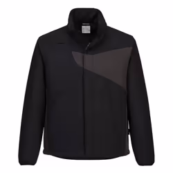 Portwest Mens PW2 Softshell Jacket - XXL, Black/Zoom Grey