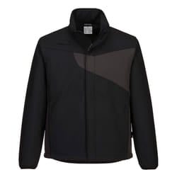 Portwest Mens PW2 Softshell Jacket - M, Black/Zoom Grey