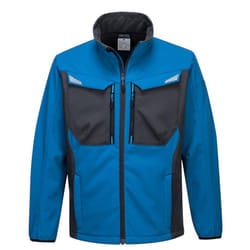 Portwest Mens WX3 Softshell Jacket - 3XL, Persian Blue