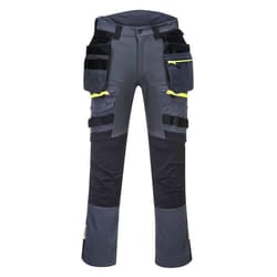 Portwest Mens DX4 Detachable Holster Pocket Trousers - 44R, Metal Grey
