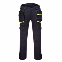 Portwest Mens DX4 Detachable Holster Pocket Trousers - 32S, Black