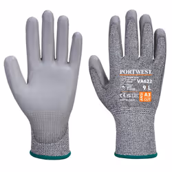 Portwest Unisex Adult MR Cut PU Palm Grip Gloves - XS, Grey