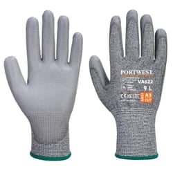 Portwest Unisex Adult MR Cut PU Palm Grip Gloves - XS, Grey