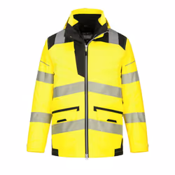 Portwest Mens PW3 5 In 1 Hi-Vis Jacket - 4XL, Yellow/Black