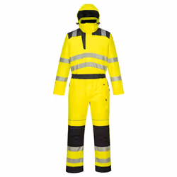 Portwest Unisex Adult PW3 Hi-Vis Overalls - 55R, Yellow/Black