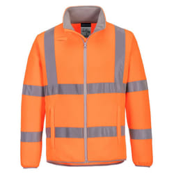 Portwest Mens Eco Friendly Hi-Vis Safety Fleece Jacket - XXL, Orange