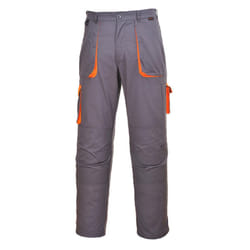 Portwest Mens Texo Contrast Work Trousers - XS R, Grey