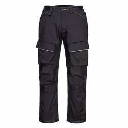 Portwest Mens Piped Reflective Trousers - 34R, Black
