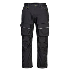 Portwest Mens Piped Reflective Trousers - 34R, Black