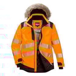 Portwest Mens PW3 Hi-Vis Safety Jacket - XXL, Orange/Black