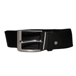 Forest Mens Adult Textured Leather Belt - L, Black