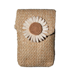Solis Adult Unisex Rattan Style Carry Bag - One Size, Beige