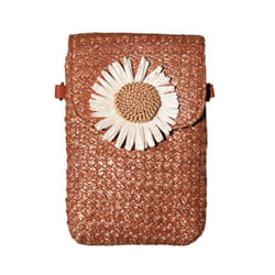 Solis Adult Unisex Rattan Style Carry Bag - One Size, Tan