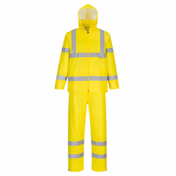 Portwest Unisex Adult Hi-Vis Packaway Rain Suit - M, Yellow