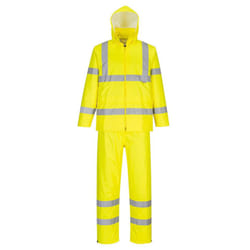 Portwest Unisex Adult Hi-Vis Packaway Rain Suit - M, Yellow