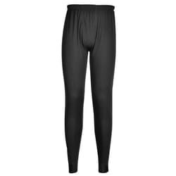 Portwest Mens B131 Thermal Leggings - M, Black