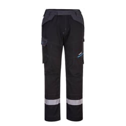 Portwest Mens WX3 Flame Resistant Work Trousers - 33R, Black