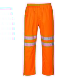 Portwest Mens Hi-Vis Breathable Rain Trousers - 5XL R, Orange