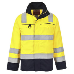 Portwest Mens Hi-Vis Multi-Norm Jacket - XXL, Yellow/Navy