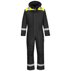 Portwest Unisex Adult PW3 Winter Overalls - 48R, Black/Yellow