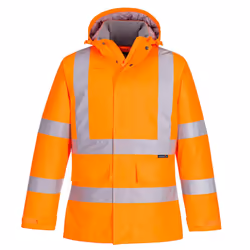 Portwest Mens Hi-Vis Winter Jacket - 3XL, Orange