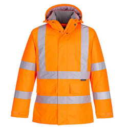 Portwest Mens Hi-Vis Winter Jacket - 3XL, Orange
