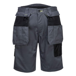 Portwest Mens PW3 Holster Pocket Shorts - 40R, Zoom Grey/Black