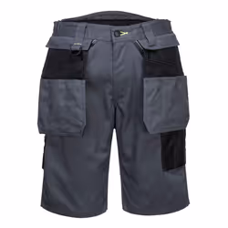 Portwest Mens PW3 Holster Pocket Shorts - 32R, Zoom Grey/Black