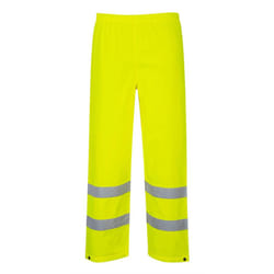 Portwest Mens Rain Hi-Vis Traffic Trousers - 3XL, Yellow