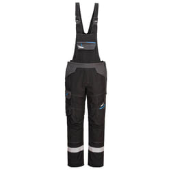 Portwest Mens WX3 Flame Resistant Bib And Brace Trouser - L, Black