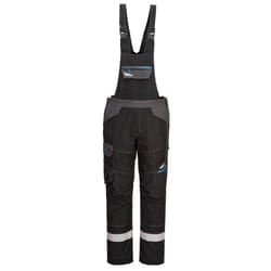 Portwest Mens WX3 Flame Resistant Bib And Brace Trouser - XL, Black