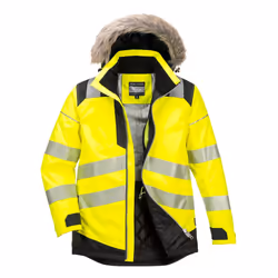 Portwest Mens PW3 Hi-Vis Winter Jacket - S, Yellow/Black