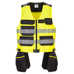 Portwest Mens PW3 Hi-Vis Safety Vest - S, Yellow/Black