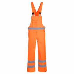 Portwest Mens Hi-Vis Breathable Bib And Brace Trouser - XL, Orange