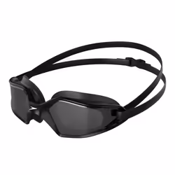Speedo Unisex Adult Hydropulse Smoke Swimming Goggles - One Size, Black/White/Smoke