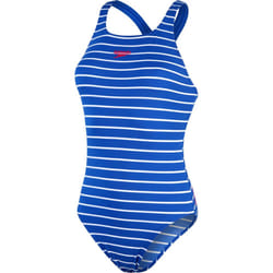Speedo Womens/Ladies Medalist One Piece Swimsuit - 16 UK, Blue/White
