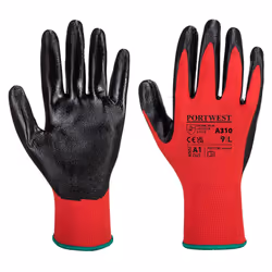 Portwest Unisex Adult A310 Flexo Nitrile Grip Gloves - S, Red/Black