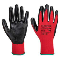 Portwest Unisex Adult A310 Flexo Nitrile Grip Gloves - S, Red/Black