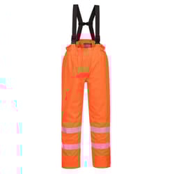 Portwest Mens Hi-Vis Bizflame Rain Anti-Static Safety Trousers - XL, Orange