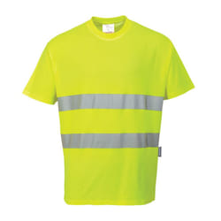 Portwest Mens Hi-Vis Comfort T-Shirt - XL, Yellow