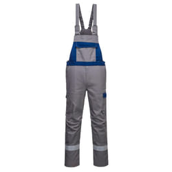Portwest Mens Bizflame Ultra Two Tone Bib And Brace Trouser - XL R, Grey