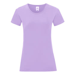 Fruit Of The Loom Womens/Ladies Iconic T-Shirt - 2XL, Soft Lavender