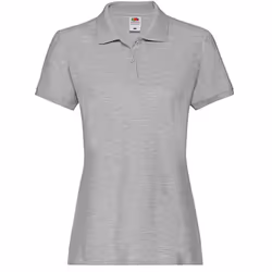 Fruit of the Loom Womens/Ladies Premium Cotton Pique Lady Fit Polo Shirt - 2XL, Athletic Heather