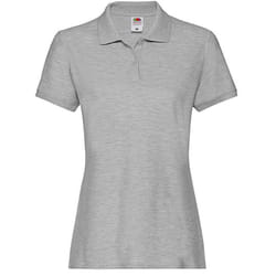Fruit of the Loom Womens/Ladies Premium Cotton Pique Lady Fit Polo Shirt - 2XL, Athletic Heather