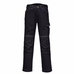 Portwest Mens Stretch Lightweight Work Trousers - 32R, Black