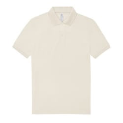 B&C Mens My Polo Shirt - L, Off White