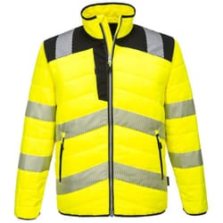 Portwest Mens PW3 Hi-Vis Padded Jacket - 5XL, Yellow/Black