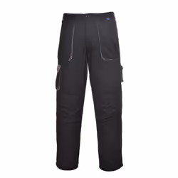Portwest Mens Texo Lined Contrast Trousers - XL, Black